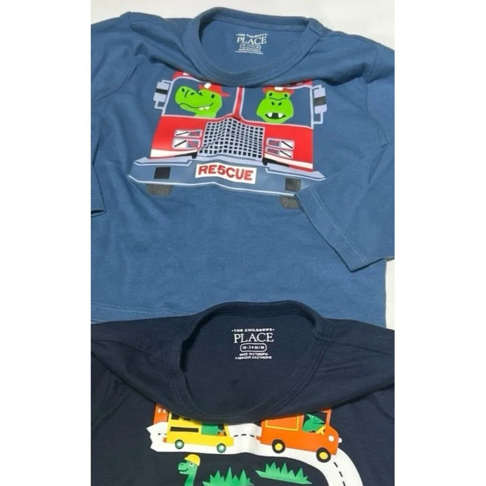 Baby Boy 18 Months Dinosaur Shirt Bundle - 6-Piece Variety Set